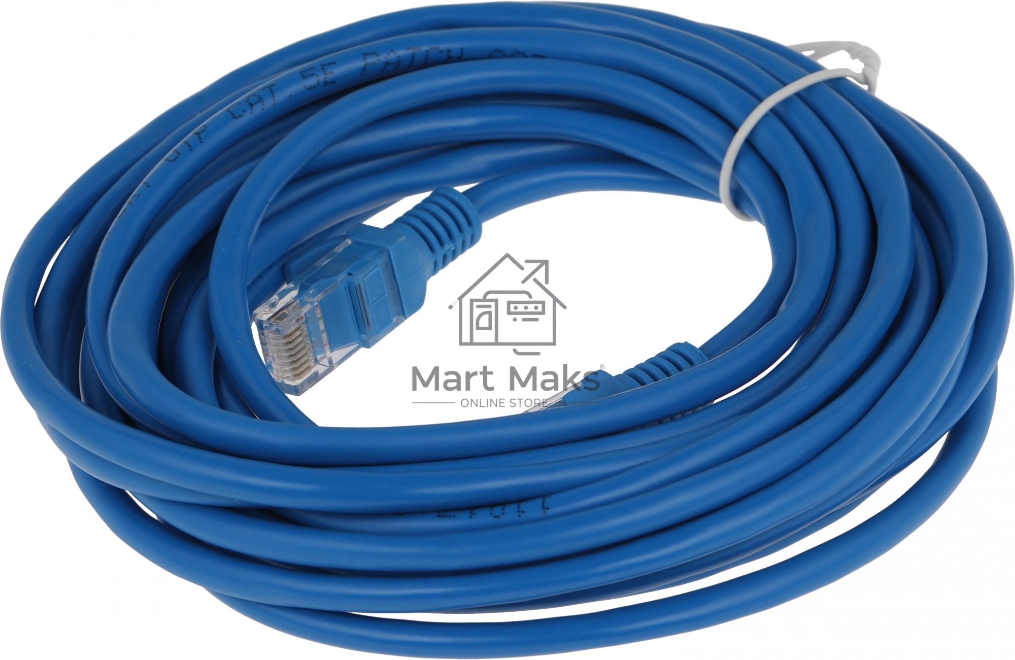 Патч-корд Premier PP12-5M/B 1000Gbит/с UTP 4 пары cat5E CCA molded 5м синий RJ-45 (m)-RJ-45 (m)