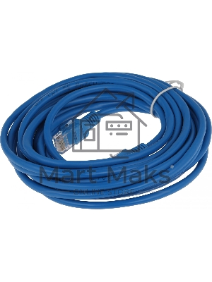 Патч-корд Premier PP12-5M/B 1000Gbит/с UTP 4 пары cat5E CCA molded 5м синий RJ-45 (m)-RJ-45 (m)