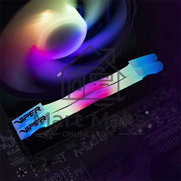 Оперативная память Patriot Viper Xtreme 5, DDR5, 32Gb (2x16Gb), 7600MHz, CL36, DIMM, с радиаторами, RGB, черный