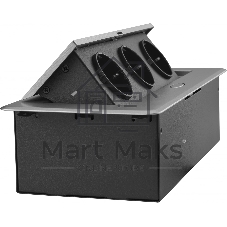 Розетка Cactus CS-SOCKET-EU3-GYBK для столешницы серый (уп.:1шт)