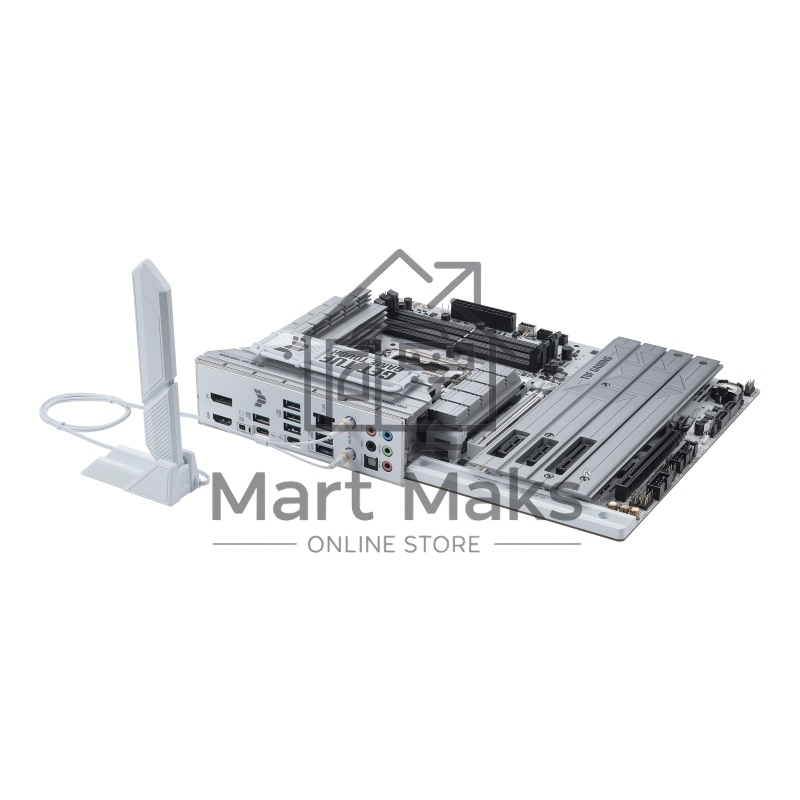 Материнская плата ASUS TUF GAMING Z890-PRO WIFI, LGA 1851, Intel Z890, 4xDDR5, 4xSATA, 4xM.2, 1xPCIe 5.0 x16, 1xPCIe 4.0 x4, 2xPCIe x1, 1xHDMI, 1xDP, 2xUSB-C Thunderbolt 4, 6xUSB-A 10Gbps, 1x 2.5Gb LAN, 5x3.5 мм, 7.1, ATX