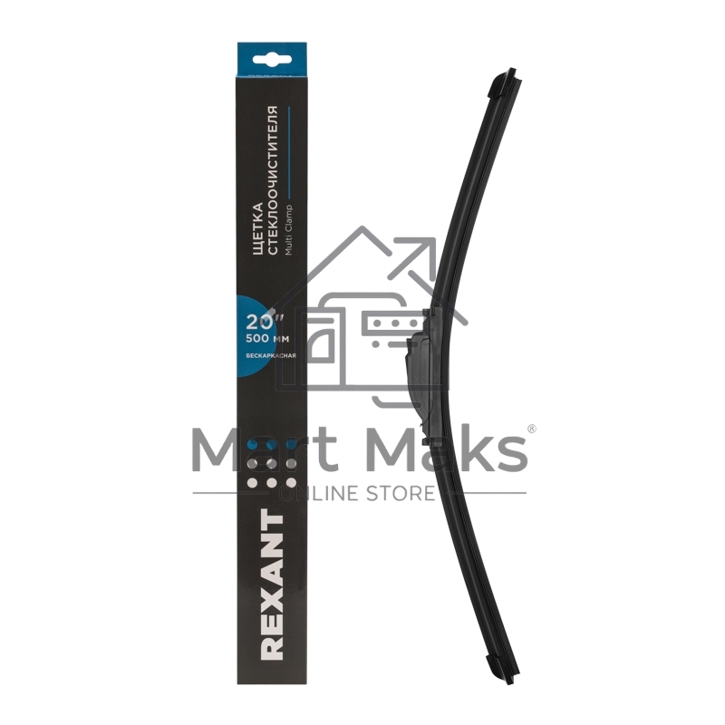 Щетка стеклоочистителя бескаркасная Rexant Multi Clamp, 500 мм