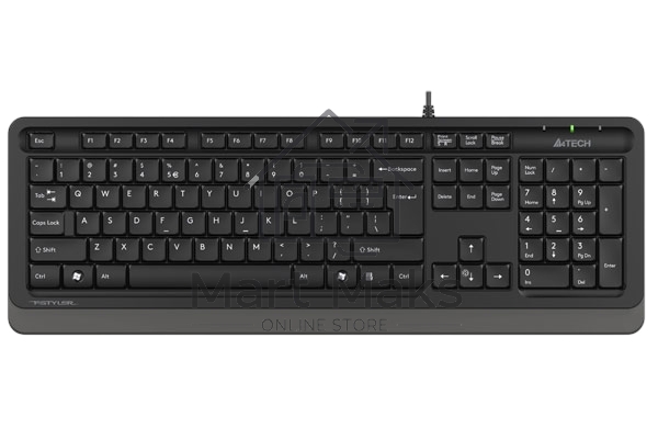 Клавиатура проводная A4Tech Fstyler FK10, USB, черный/серый
