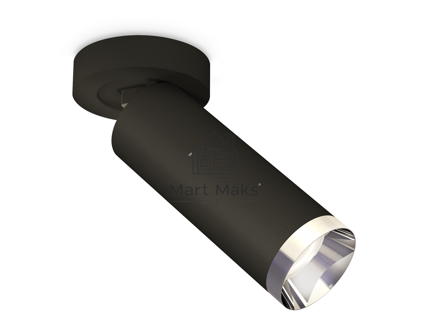 Светильник Ambrella Light XM6343202 SBK/PSL черный песок/серебро полированное MR16 GU5.3 (A2229, C6343, N6132)