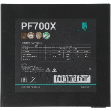 Блок питания Deepcool/GamerStorm PF700X, 700Вт, 80+ Bronze, 120мм, немодульный, черный