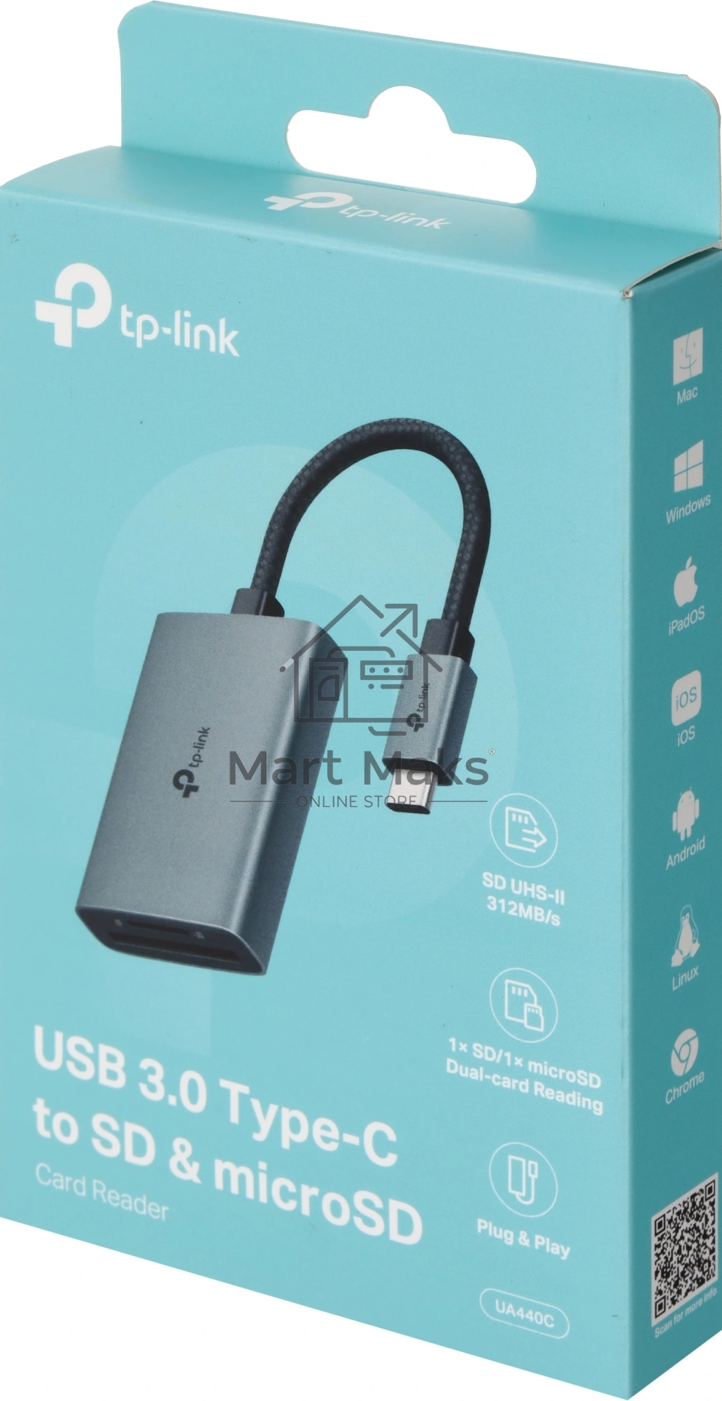 Адптер USB3.0 Type-C/ SD/ microSD 4.0 TP-Link UA440C