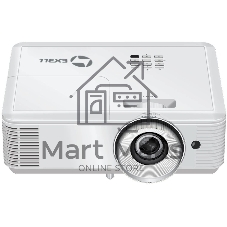 Проектор ламповый короткофокусный Exell EXD102STW DLP, 3500 ANSI, XGA (1024x768), 30000:1, Объектив 0.62:1