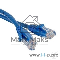 Патч-корд Hyperline U/UTP, Cat.5е, LSZH, 1.5 м, синий PC-LPM-UTP-RJ45-RJ45-C5e-1.5M-LSZH-BL