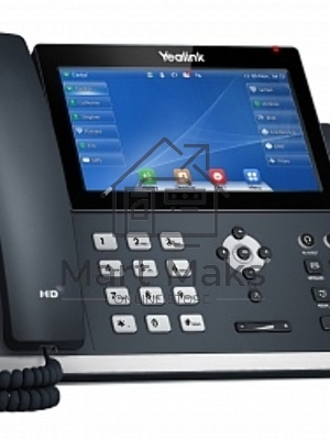 Телефон IP YEALINK SIP-T48U, цветной сенсорный экран, 16 аккаунтов, BLF, PoE, GigE, без БП, шт