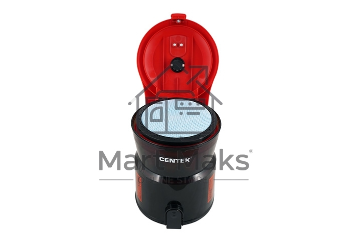 Пылесос Centek CT-2536 черный/красный, 420/2400 Вт, уборка сухая, пылесборник контейнер 2 л