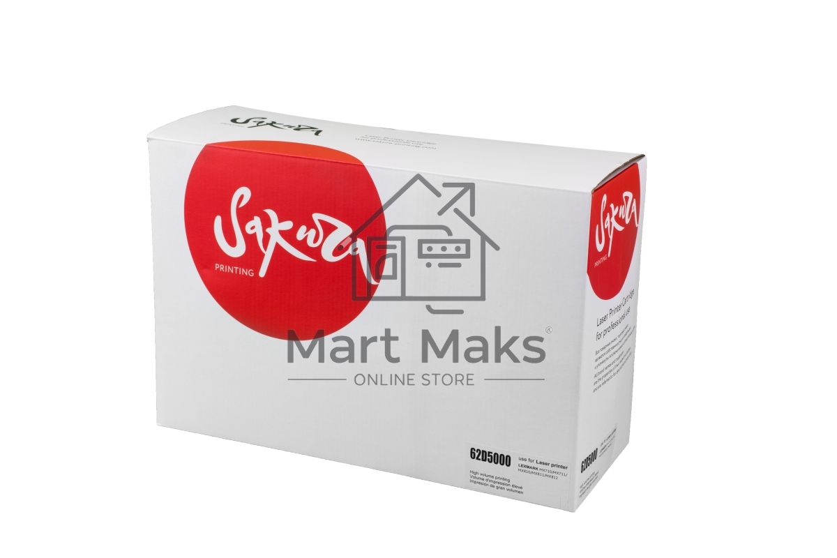 Картридж лазерный Sakura 62D5000 для Lexmark MX710/711/810/811/812, черный, 6 000 к.