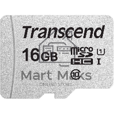 Флеш карта microSD 16Gb Transcend microSDHC Class 10 UHS-1 U1, (без адаптера), TLC