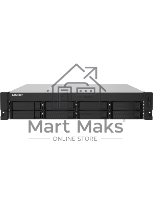 Сетевое хранилище без дисков SMB QNAP TS-832PXU-RP-4G 8-Bay 2U rackmount NAS, AL324 quad-core 1.7 GHz, 1x4Gb DDR4 RAM (max 1x16Gb), SATA 6Gb/s, 2x 10GbE SFP+ LAN, 2x 2.5 GbE LAN, 2xPSU. W/o RAIL-B02
