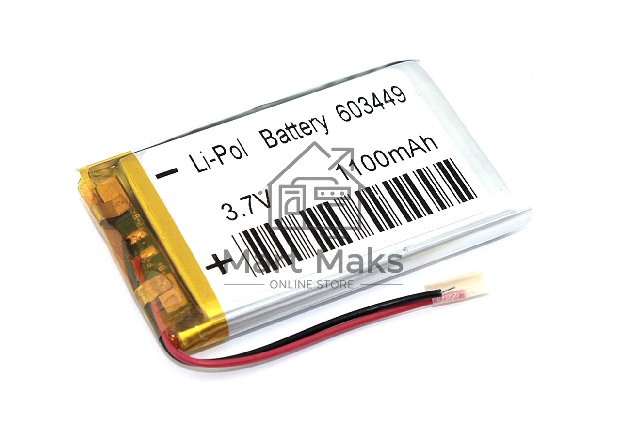 Аккумулятор Li-Pol (батарея) 6x34x49мм 2pin 3.7V/1100mAh
