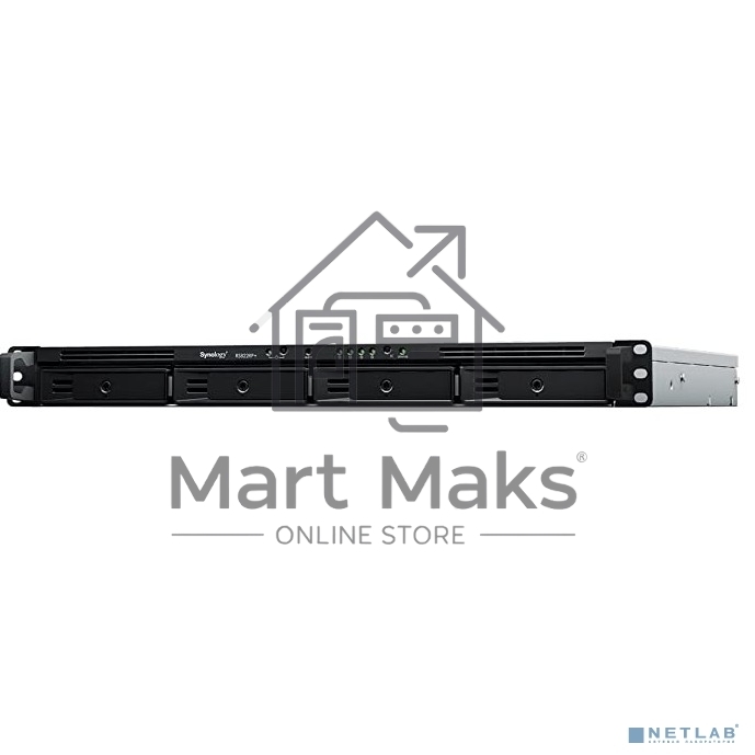 СХД стоечное исполнение 4BAY 1U NO HDD RS822RP+ SYNOLOGY