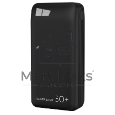 Портативный аккумулятор More choice (4620202550576) PB22-30 с кабелем 2USB 2.1A - 30000mAh черный