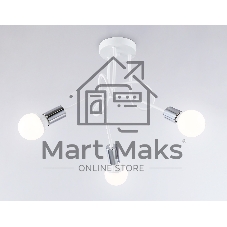 Светильник Ambrella light TR80414/3 WH/CH белый/хром E27/3 max 60W D670*370