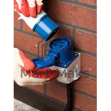 Розетка наруж. уст. 32А 220В 2P+РЕ IP44 (123) EKF ps-123-32-220