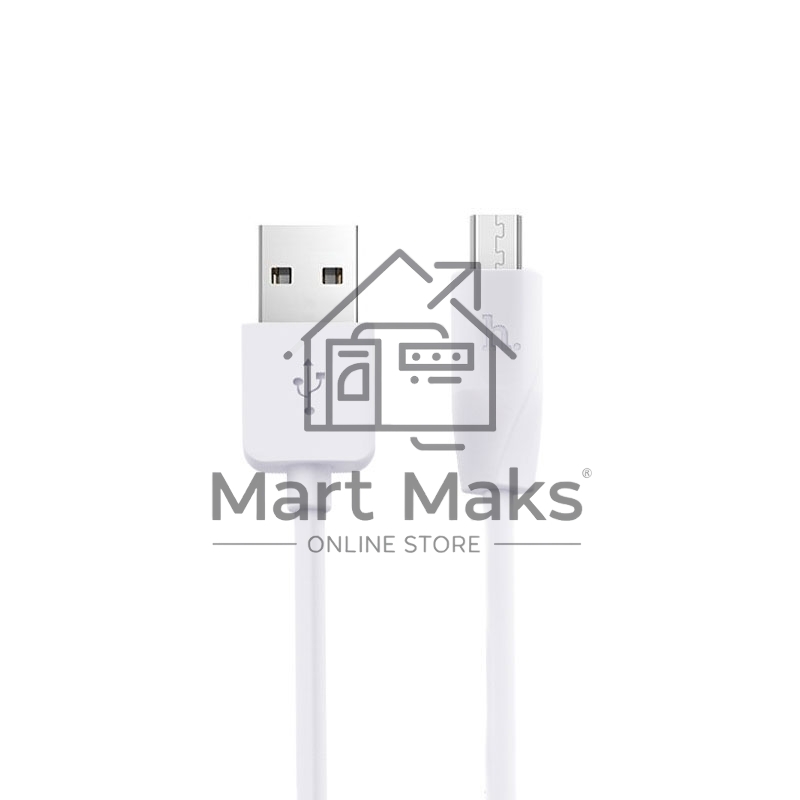 Кабель USB 2.0 hoco X1, AM/microBM, белый, 2м