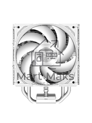 Кулер для процессора PCCooler RZ400 V2 WH белый 120мм алюминий+медь 2000rpm 32db 4-pin 230W 155мм