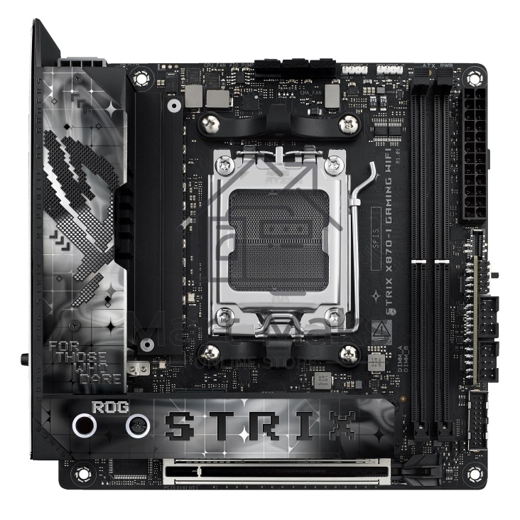Материнская плата ASUS ROG STRIX X870-I GAMING WIFI, AM5, AMD X870, 2xDDR5, 2xSATA, 2xM.2, 1xPCI-E 5.0 x16, 1xHDMI, 2xUSB-C USB4, 1xUSB-C 10Gbps, 4xUSB-A 10Gbps, 1x 2.5Gb LAN, 2x3.5 мм, Mini-ITX