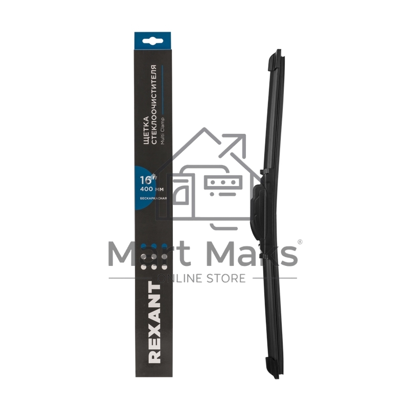 Щетка стеклоочистителя бескаркасная Rexant Multi Clamp, 400 мм