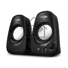Колонки SVEN 190, 2.0, черный, USB, мощность 2x3 Вт(RMS)
