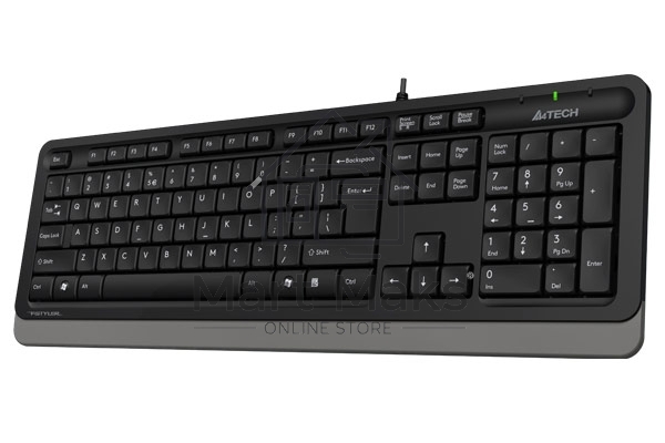 Клавиатура проводная A4Tech Fstyler FK10, USB, черный/серый