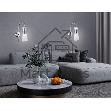 Настенный светильник Ambrella light LH55655 СH/CL хром/прозрачный E14 max 40W 220*90*300