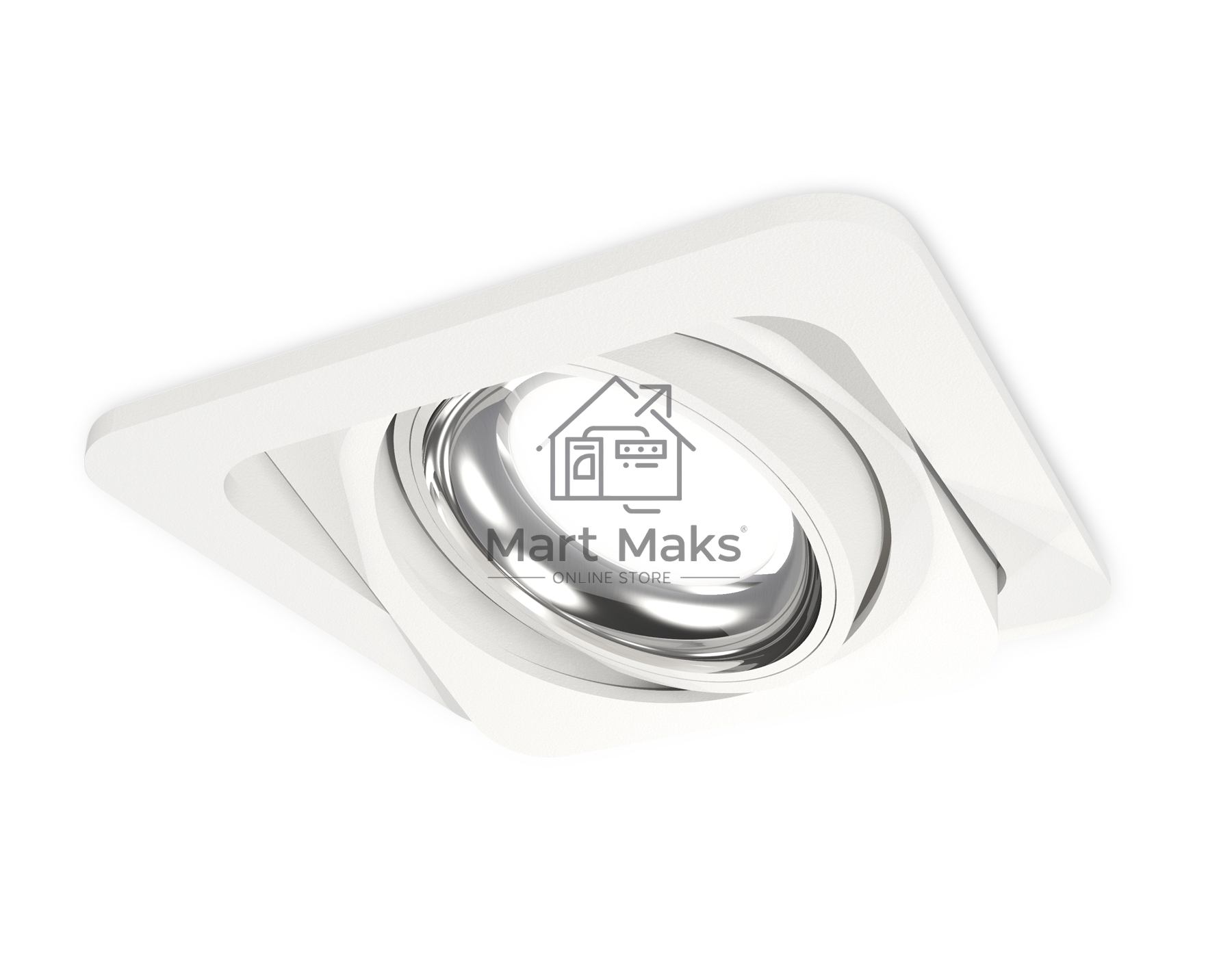 Комплект встраиваемого поворотного светильника Ambrella light XC7658002 SWH/PSL белый песок/серебро полированное MR16 GU5.3 (C7658, N7022)