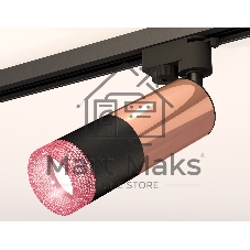 Светильник Ambrella light XT6302061 SBK/PPG/PI черный песок/золото розовое полированное/розовый MR16 GU5.3
