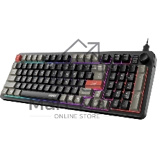Клавиатура MSI GK110 черный/серый USB for gamer LED (S11-04RU258-HH9)