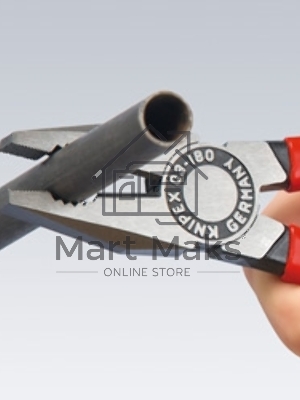 Пассатижи KNIPEX 0302180180мм ручки с двухцветными многокомпонентными чехлами