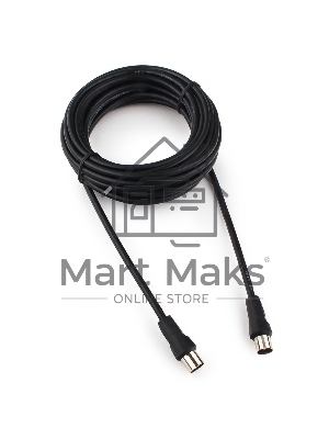 Кабель телевизионный Cablexpert, CCV-515-5M, Coaxial M/F, 5м