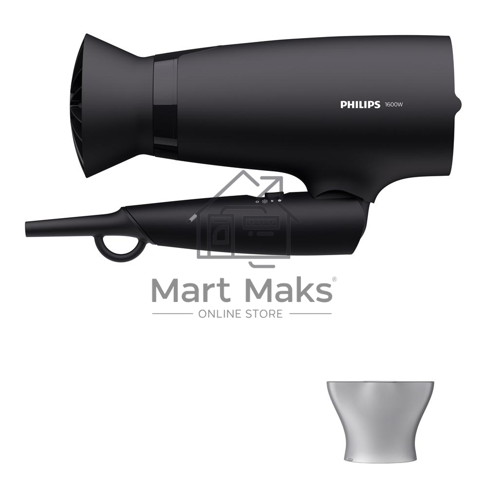 Фен Philips Фен Philips/ 1600 Вт, 3 режима, ThermoProtect, концентратор, шнур 1,8 м. черный.