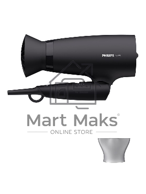 Фен Philips Фен Philips/ 1600 Вт, 3 режима, ThermoProtect, концентратор, шнур 1,8 м. черный.