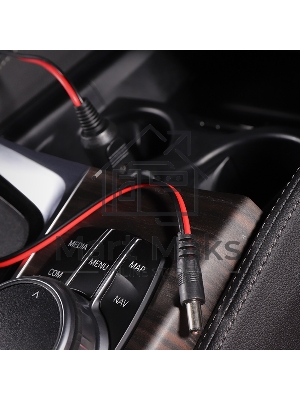 Автозарядка с индикатором Rexant (разъем 2.1х5.5) (АЗУ) шнур прямой 1.5 м