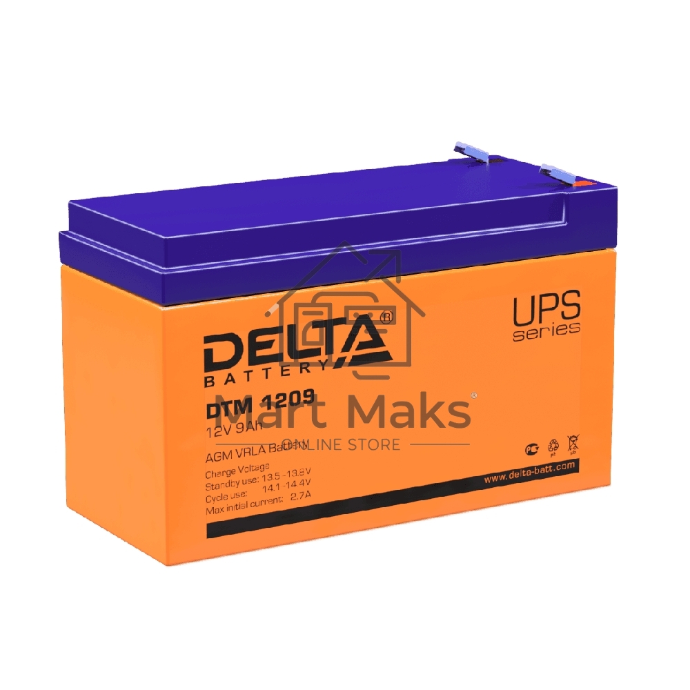 Батарея Delta DTM 1209 (12V, 9Ah)