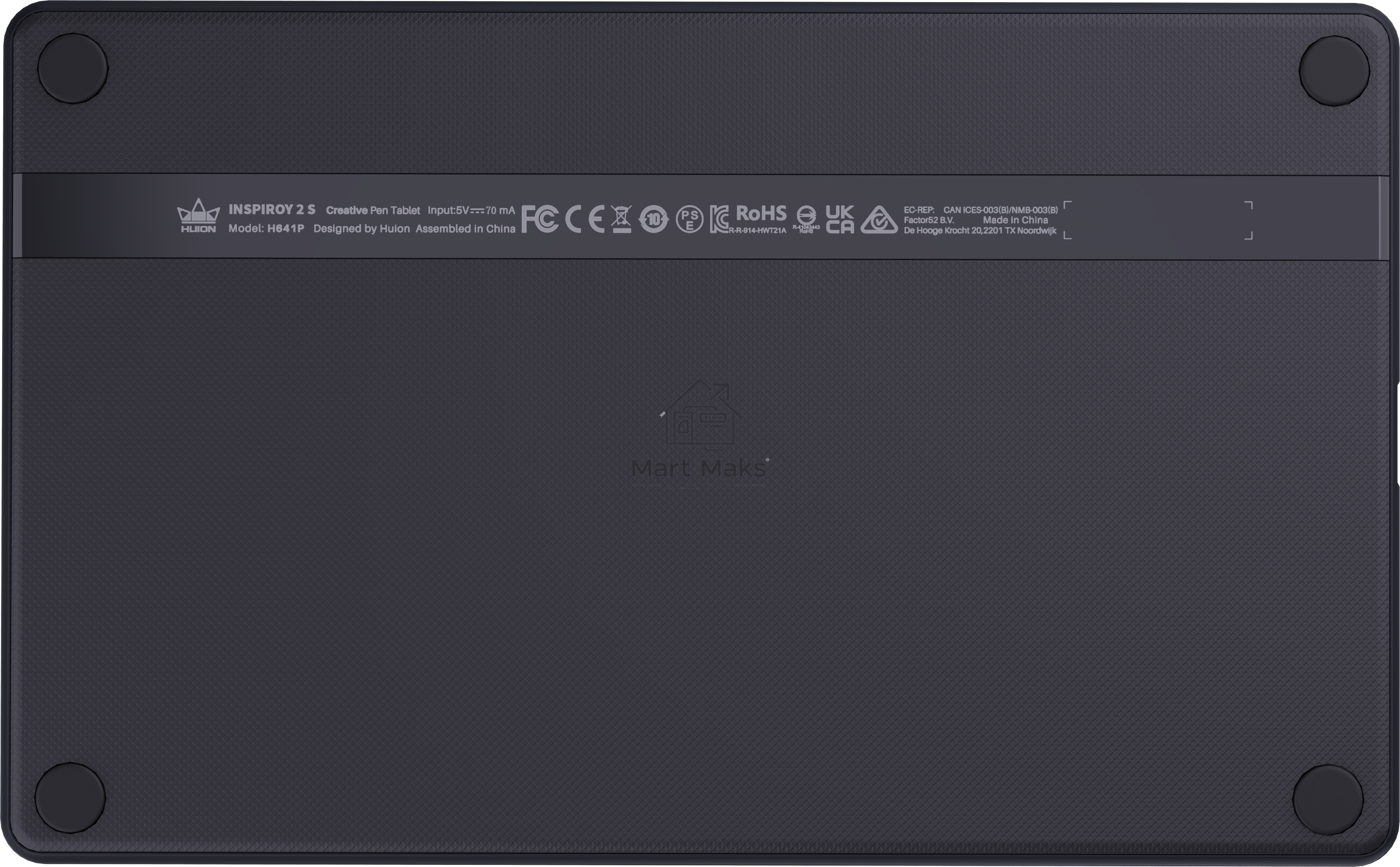 Графический планшет Huion INSPIROY 2 S H641P Black