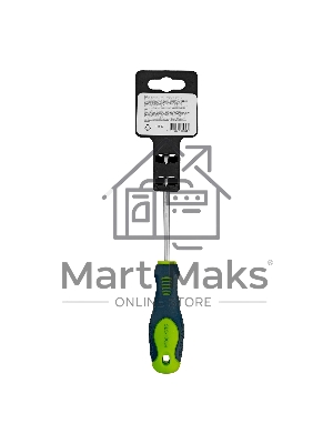 Отвертка, SL5,0 х 100 мм, CrV, 2-х компонентная рукоятка Сибртех