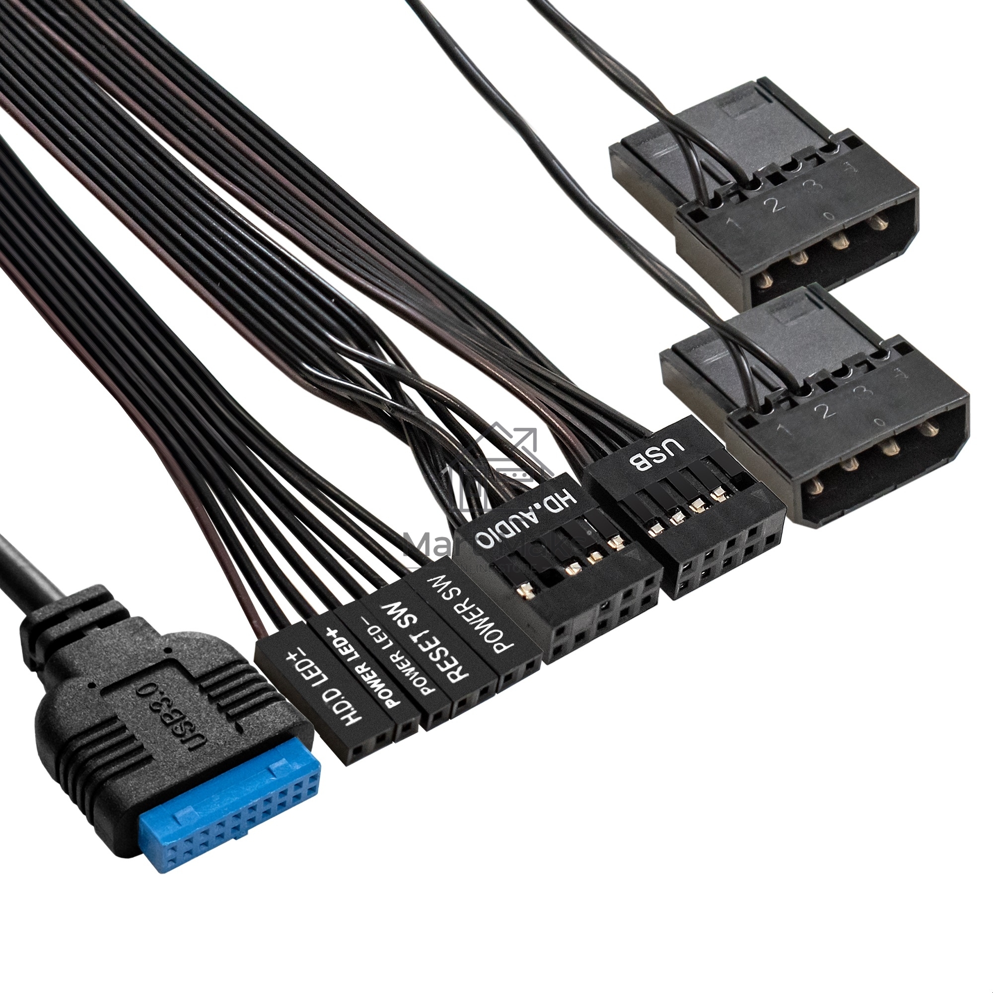 Компьютерный корпус Minitower ExeGate mEVO-7803-XP400 (mATX, БП XP400 с вент. 12см, 2*USB+1*USB 3.0, HD аудио, черный, 2 вент. 12см с RGb подсветкой)