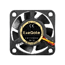 Вентилятор для корпуса ExeGate EX04010S2P-5 черный, 40 мм, 5000 об/мин, 24 дБ, 3 pin