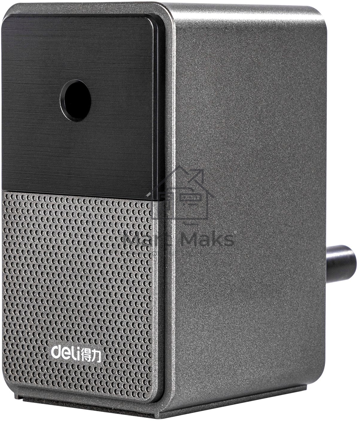 Точилка для карандашей механическая Deli 71160Black, 1 отверстие, пластик, черный