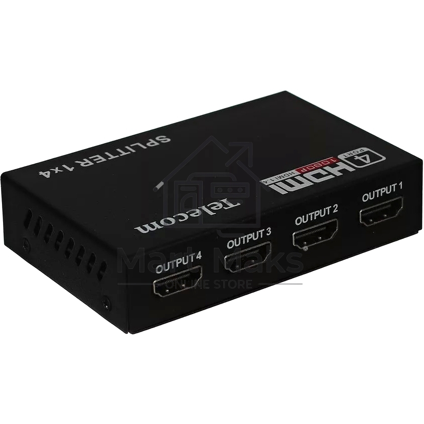 Разветвитель HDMI 1=>4 Telecom <TTS5020>, каскадируемый, 1.4v+3D