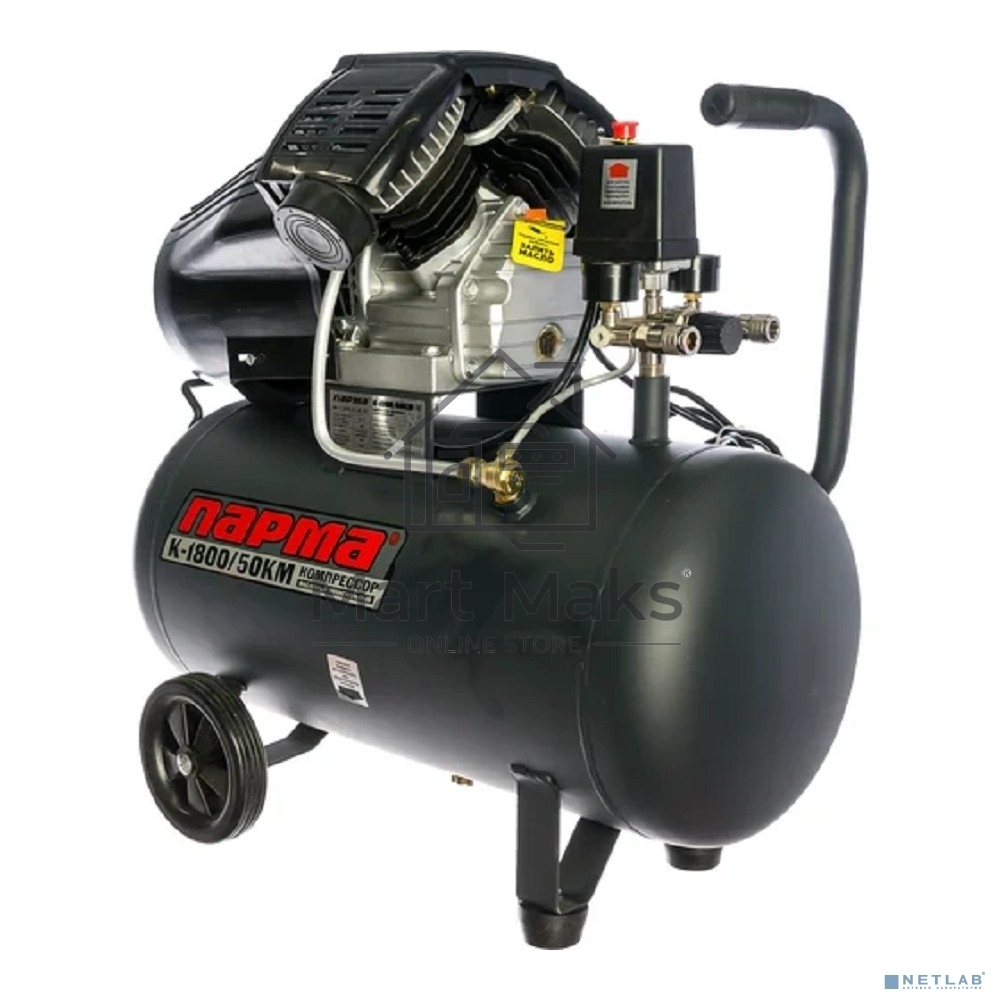 Компрессор поршневой Парма K-1800/50КМ масляный 285л/мин 50л 1800Вт серый/черный