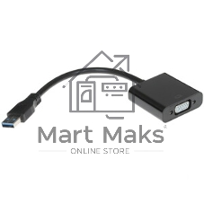 Видеоадаптер (конвертер) USB 3.0 --> VGA Cablexpert AB-U3M-VGAF-01, черный