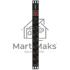 Блок розеток горизонтальный ExeGate ServerPro PDU-19H702 Al-7S-C14-SW-O, 19