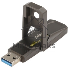 Флешка USB Netac US5 (NT03US5C-128G-32TA), 128Gb, USB 3.2/TypeC, 550/500, черный