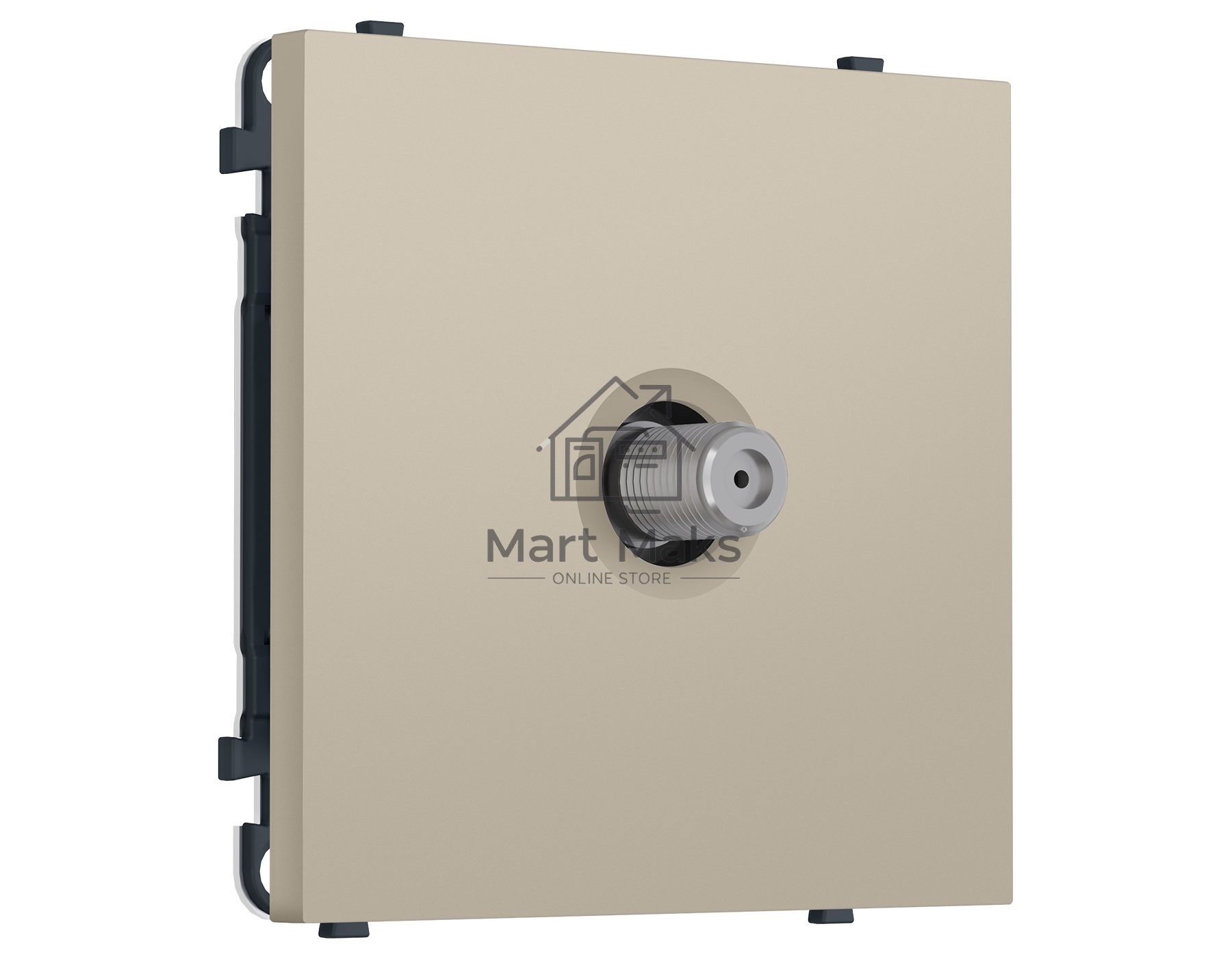 Комплект механизма TV розетки SAT SIGMA Кашемир 5-2400MHz 3.5dB QUANT PRO (SP3530, PR215)