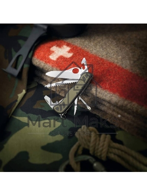 Нож перочинный Victorinox Military (0.8461.MWCH) 111мм 10функций зеленый/черный карт.коробка Нож перочинный Victorinox Military (0.8461.MWCH) 111мм 10функций зеленый/черный карт.коробка